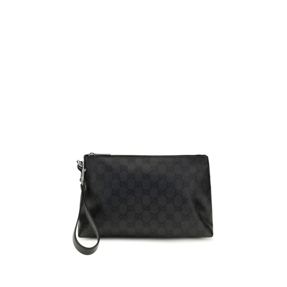 Gucci Black Fabric Clutch Men's Bag